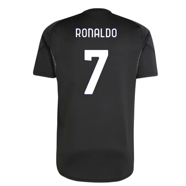 2025-2026 Juventus Training Shirt (Black) (Ronaldo 7)