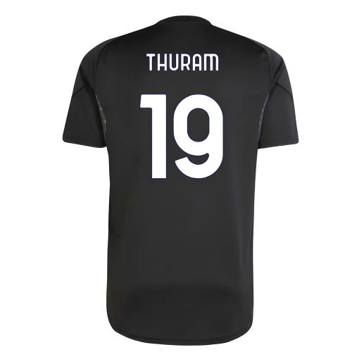 2025-2026 Juventus Training Shirt (Black) (Thuram 19)