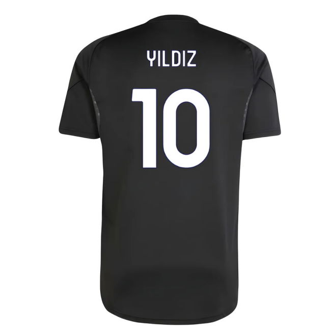 2025-2026 Juventus Training Shirt (Black) (Yildiz 10)