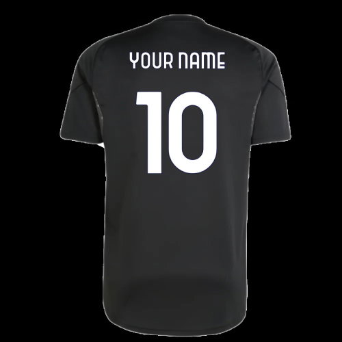 2025-2026 Juventus Training Shirt (Black) (Your Name)