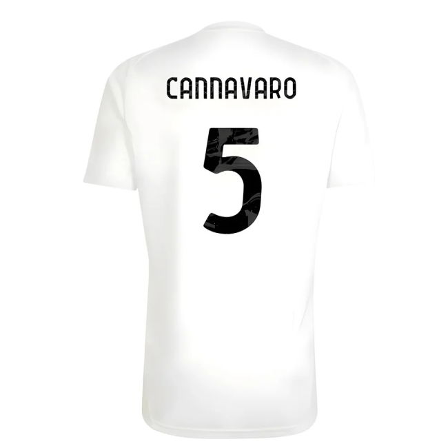 2025-2026 Juventus Training Shirt (White) (Cannavaro 5)