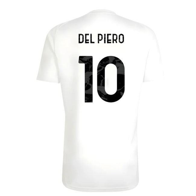 2025-2026 Juventus Training Shirt (White) (Del Piero 10)