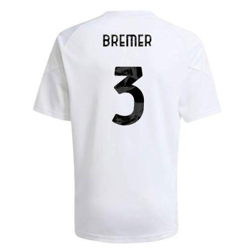 2025-2026 Juventus Training Shirt (White) - Kids (Bremer 3)
