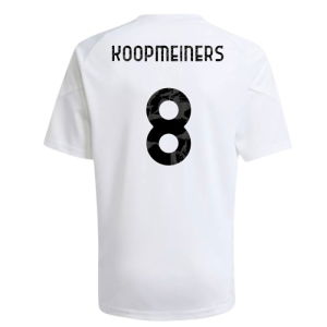 2025-2026 Juventus Training Shirt (White) - Kids (Koopmeiners 8)