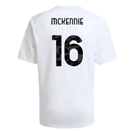 2025-2026 Juventus Training Shirt (White) - Kids (McKennie 16)