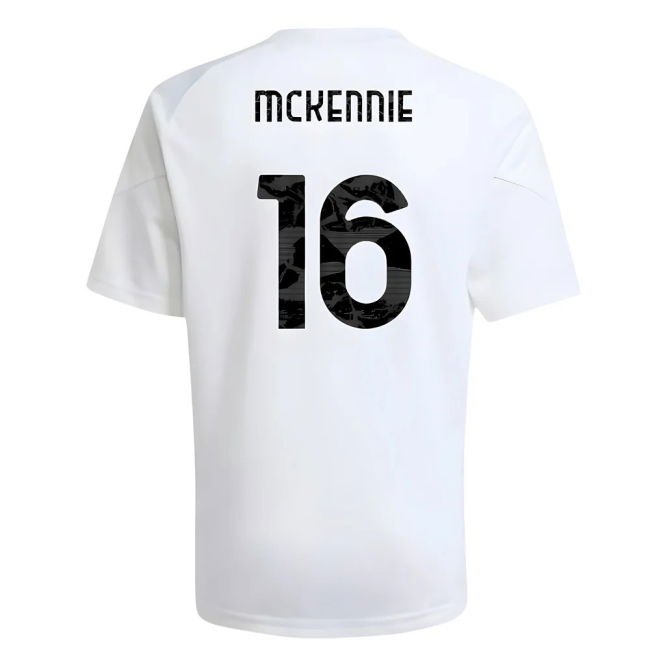 2025-2026 Juventus Training Shirt (White) - Kids (McKennie 16)