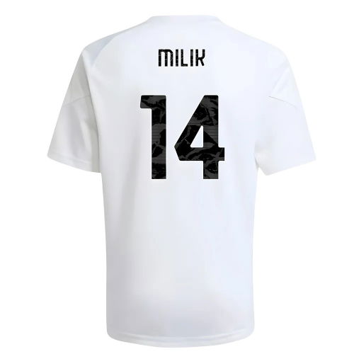 2025-2026 Juventus Training Shirt (White) - Kids (Milik 14)