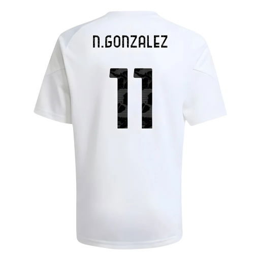 2025-2026 Juventus Training Shirt (White) - Kids (N.Gonzalez 11)