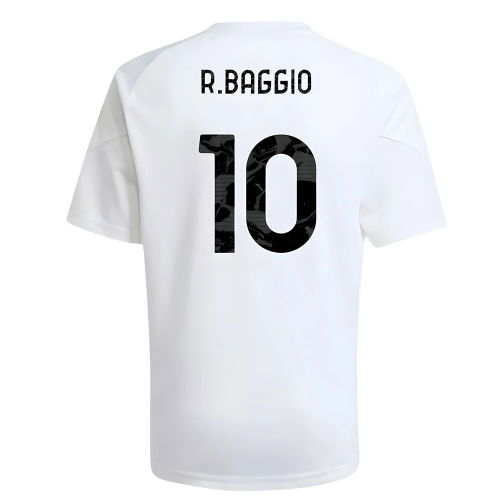 2025-2026 Juventus Training Shirt (White) - Kids (R.Baggio 10)