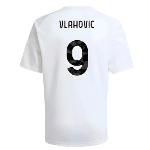 2025-2026 Juventus Training Shirt (White) - Kids (Vlahovic 9)