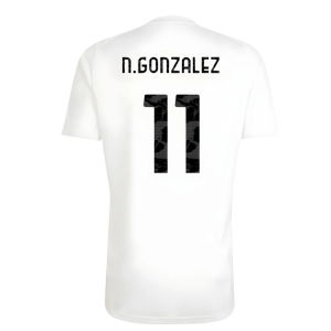 2025-2026 Juventus Training Shirt (White) (N.Gonzalez 11)
