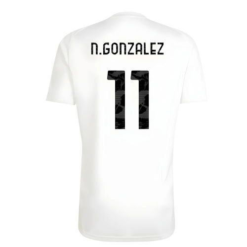 2025-2026 Juventus Training Shirt (White) (N.Gonzalez 11)