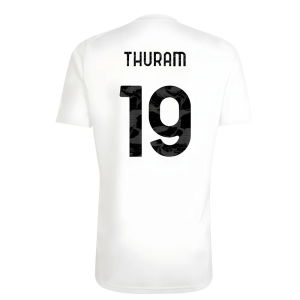 2025-2026 Juventus Training Shirt (White) (Thuram 19)