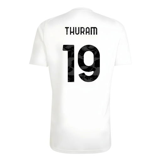 2025-2026 Juventus Training Shirt (White) (Thuram 19)