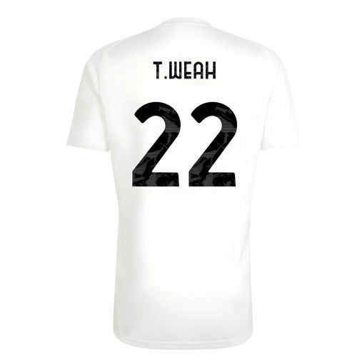 2025-2026 Juventus Training Shirt (White) (T.Weah 22)