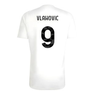 2025-2026 Juventus Training Shirt (White) (Vlahovic 9)