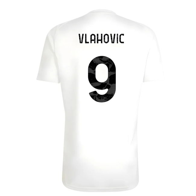 2025-2026 Juventus Training Shirt (White) (Vlahovic 9)