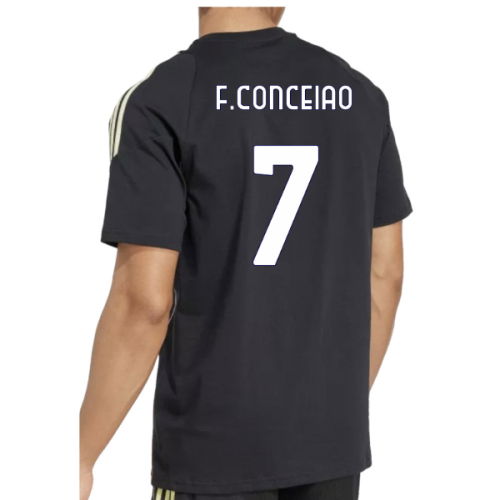 2025-2026 Juventus Training Tee (Black) (F.Conceiao 7)