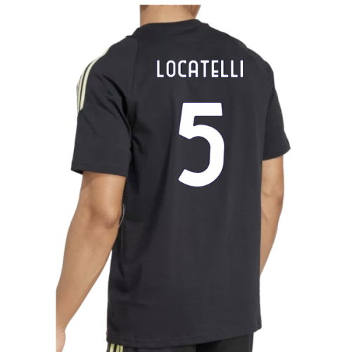 2025-2026 Juventus Training Tee (Black) (Locatelli 5)