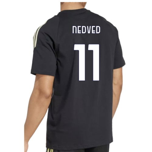 2025-2026 Juventus Training Tee (Black) (Nedved 11)