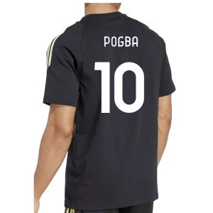 2025-2026 Juventus Training Tee (Black) (Pogba 10)