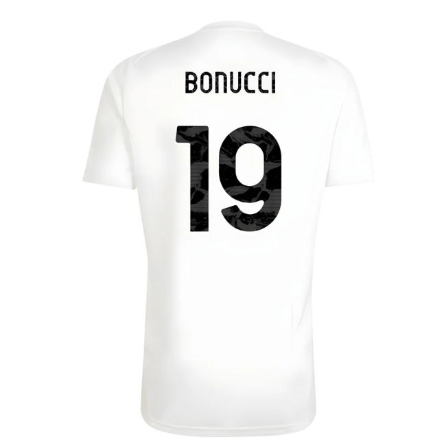 2025-2026 Juventus Training Tee (White) (Bonucci 19)