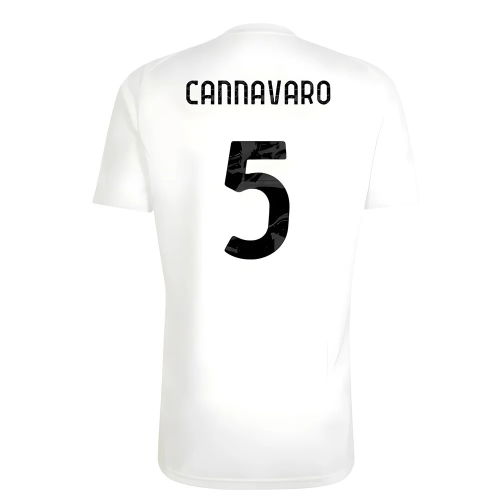 2025-2026 Juventus Training Tee (White) (Cannavaro 5)