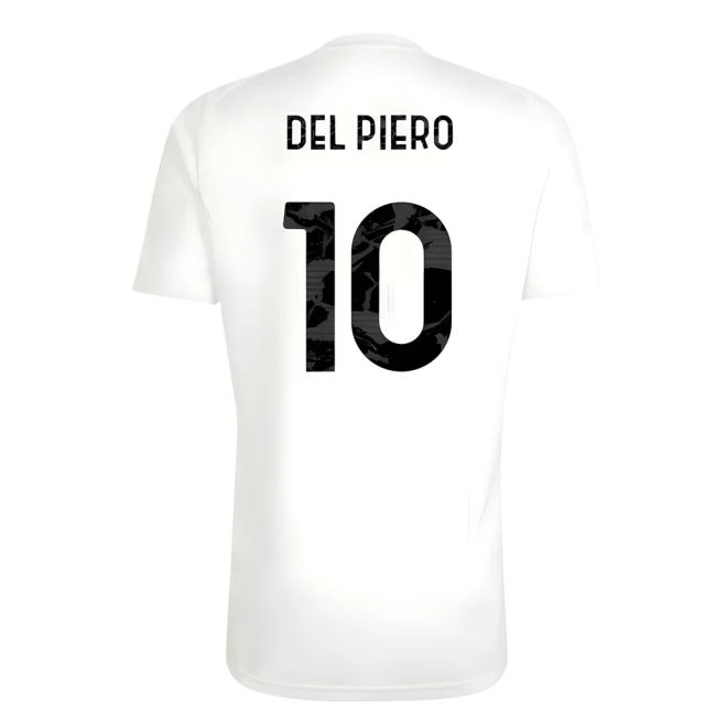 2025-2026 Juventus Training Tee (White) (Del Piero 10)