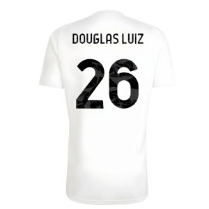 2025-2026 Juventus Training Tee (White) (Douglas Luiz 26)