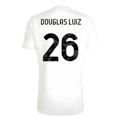 2025-2026 Juventus Training Tee (White) (Douglas Luiz 26)