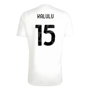 2025-2026 Juventus Training Tee (White) (Kalulu 15)