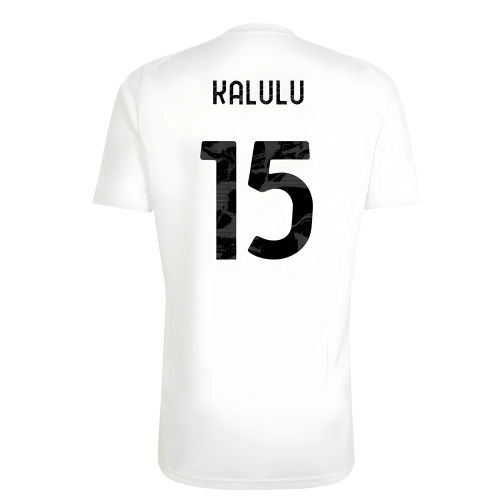 2025-2026 Juventus Training Tee (White) (Kalulu 15)