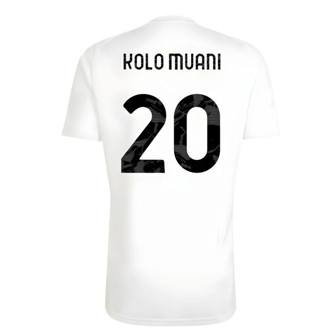 2025-2026 Juventus Training Tee (White) (Kolo Muani 20)