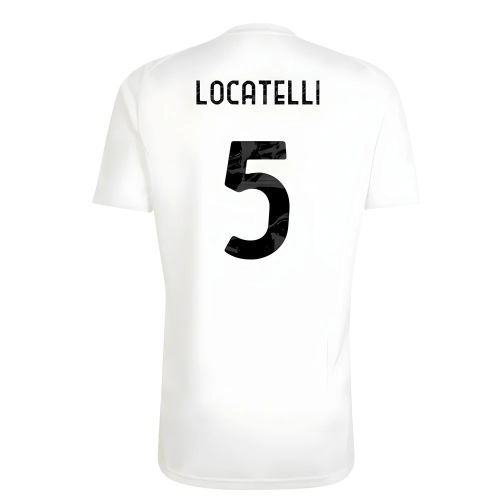 2025-2026 Juventus Training Tee (White) (Locatelli 5)