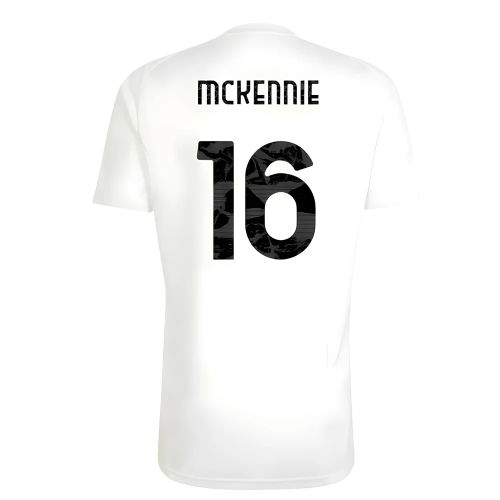 2025-2026 Juventus Training Tee (White) (McKennie 16)
