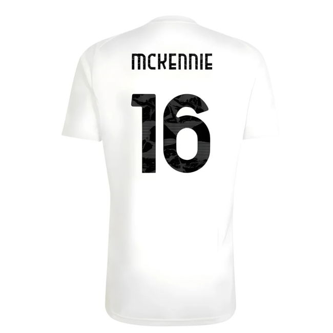 2025-2026 Juventus Training Tee (White) (McKennie 16)