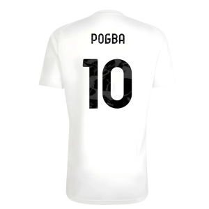 2025-2026 Juventus Training Tee (White) (Pogba 10)