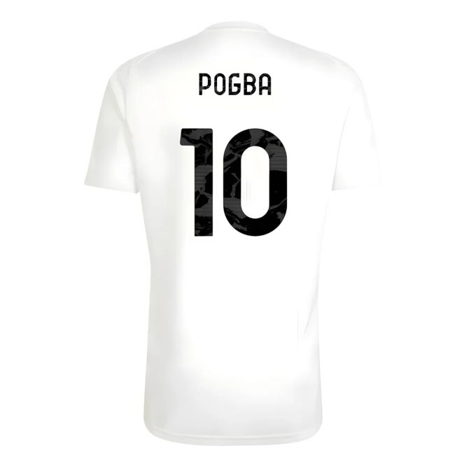 2025-2026 Juventus Training Tee (White) (Pogba 10)