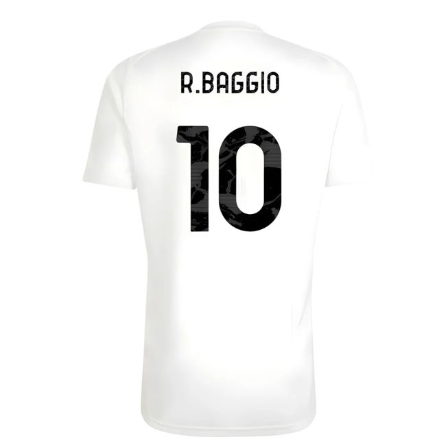 2025-2026 Juventus Training Tee (White) (R.Baggio 10)