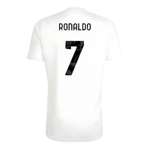 2025-2026 Juventus Training Tee (White) (Ronaldo 7)