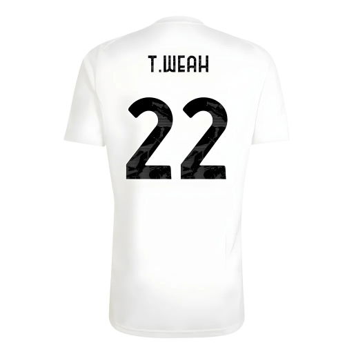 2025-2026 Juventus Training Tee (White) (T.Weah 22)