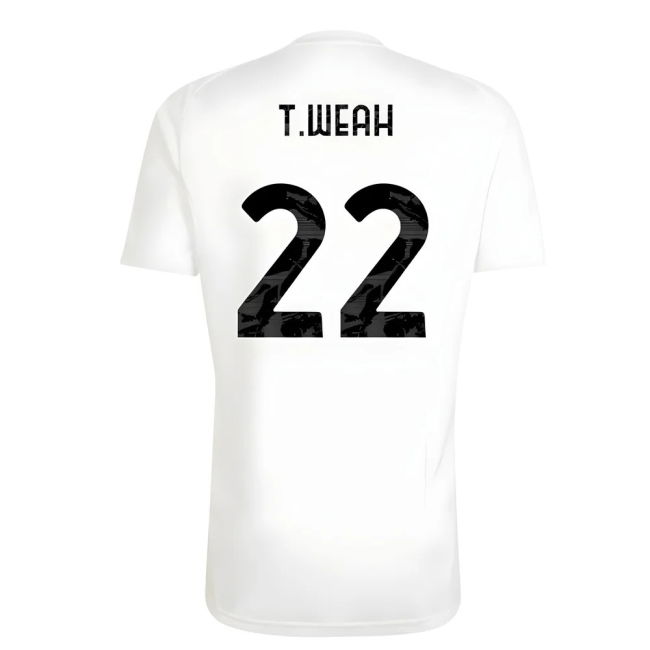 2025-2026 Juventus Training Tee (White) (T.Weah 22)