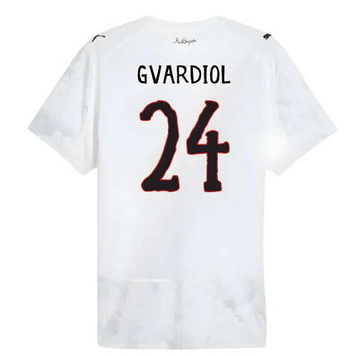 2025-2026 KIDSUPER x Manchester City CWC Authentic Shirt (White) (Gvardiol 24)