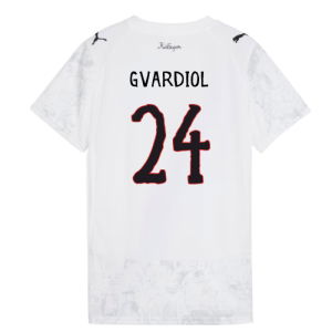 2025-2026 KIDSUPER x Manchester City CWC Shirt (White) - Womens (Gvardiol 24)