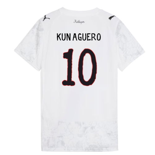 2025-2026 KIDSUPER x Manchester City CWC Shirt (White) - Womens (Kun Aguero 10)