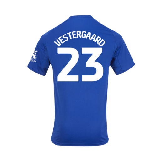 2025-2026 Leicester City Home Shirt - Kids (Vestergaard 23)