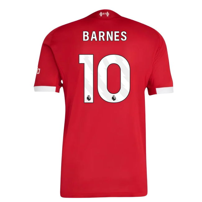 2025-2026 Liverpool Authentic Home Shirt (Barnes 10)