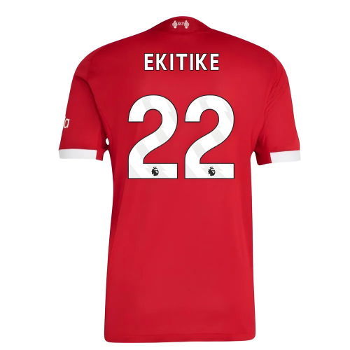 2025-2026 Liverpool Authentic Home Shirt (Ekitike 22)