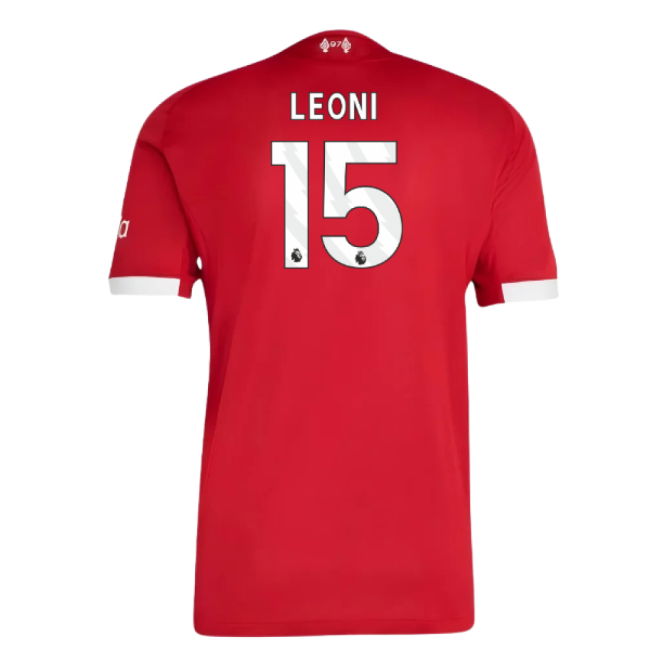 2025-2026 Liverpool Authentic Home Shirt (Leoni 15)