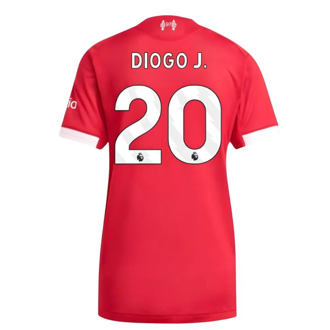 2025-2026 Liverpool Authentic Home Shirt (Womens) (Diogo J. 20)